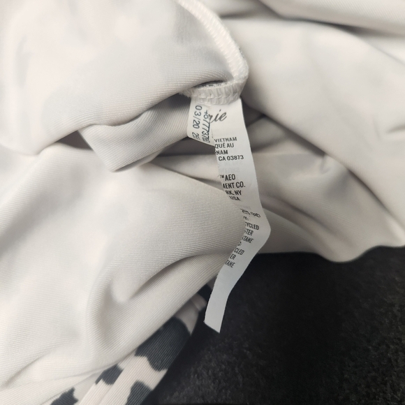 Aerie Leopard Tie Back One Piece Swimsuit Sz. XL Full Coverage - Picture 3 of 6